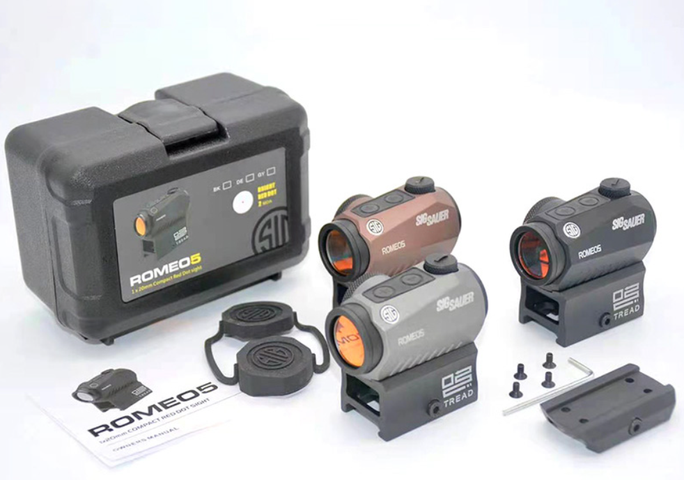 SIG SAUER ROMEO5 red dot sight full package view