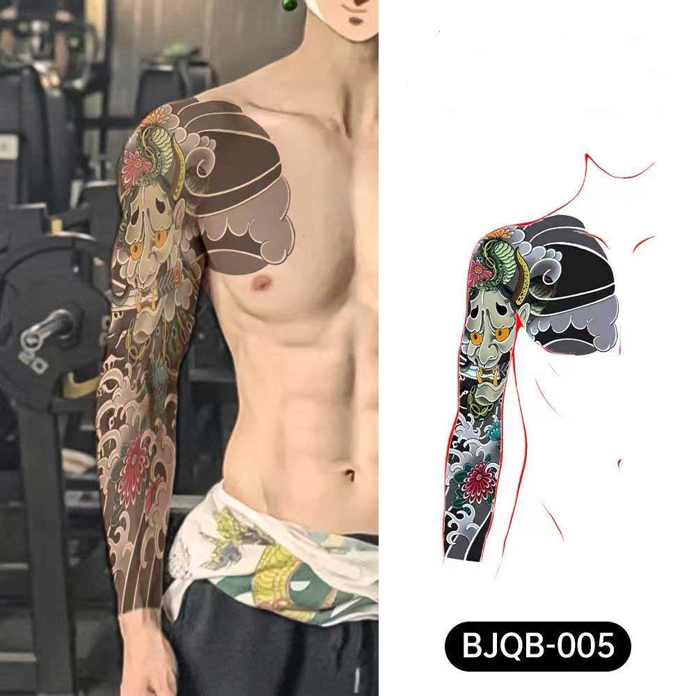 3D Temporary Tattoos for Men – Full Arm Sleeve Realistic Effect