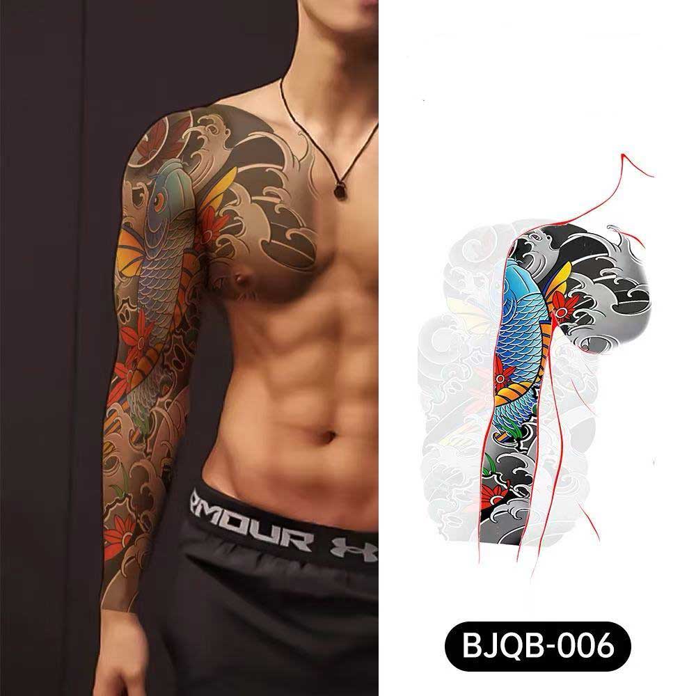 3D Temporary Tattoos for Men – Full Arm Sleeve Realistic Effect