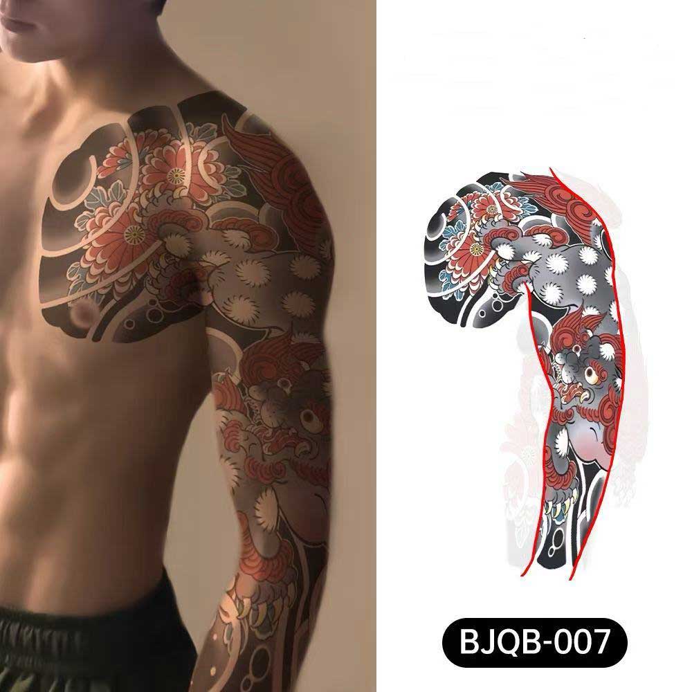 3D Temporary Tattoos for Men – Full Arm Sleeve Realistic Effect