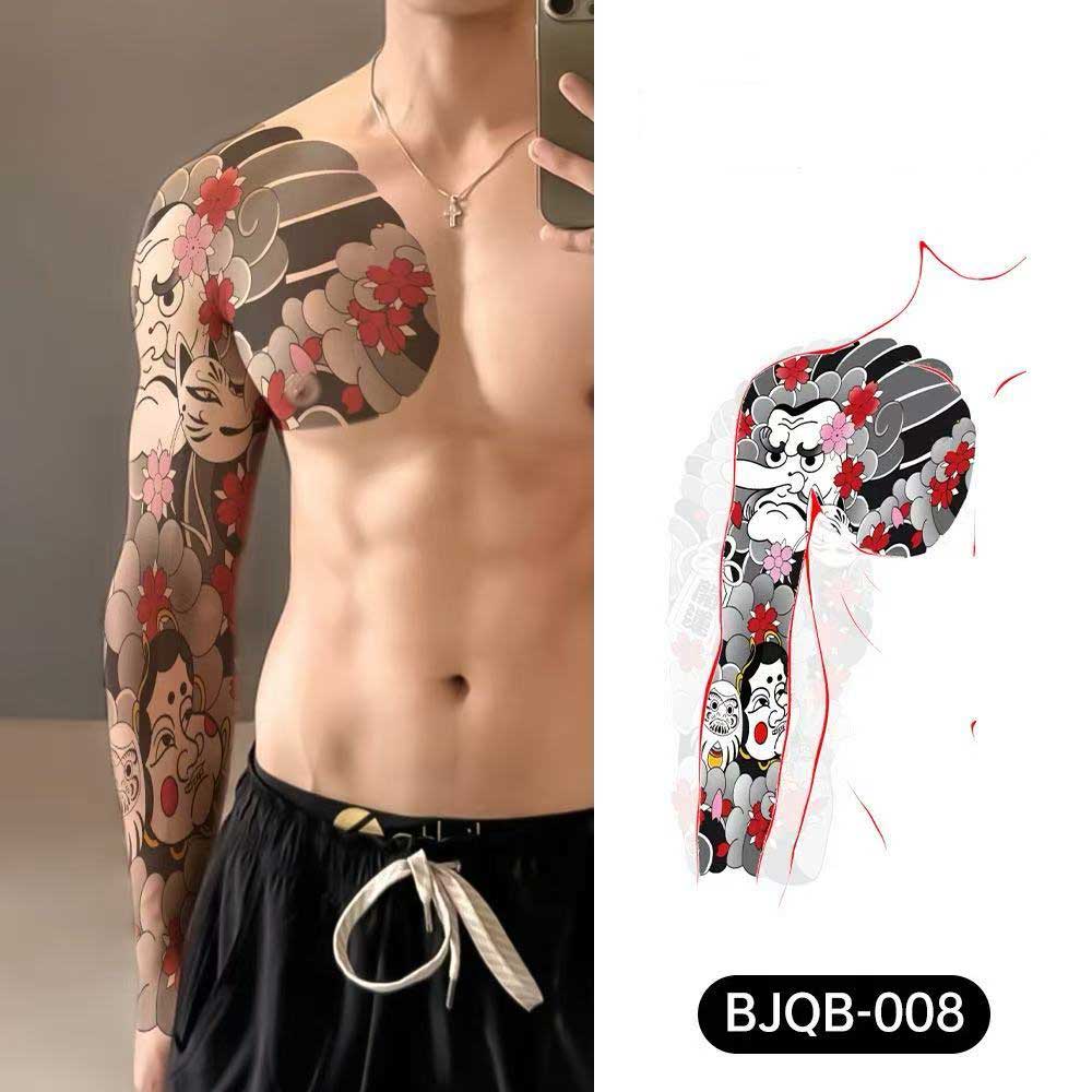 3D Temporary Tattoos for Men – Full Arm Sleeve Realistic Effect