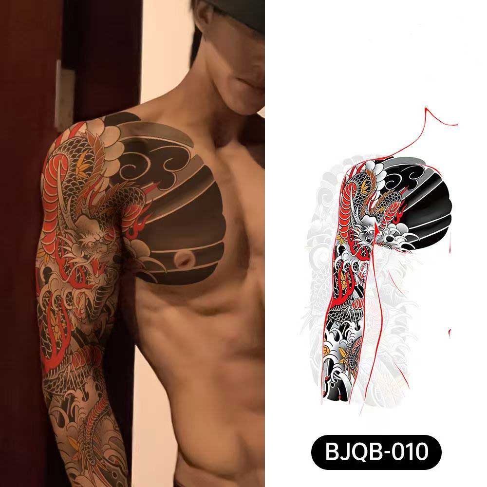 3D Temporary Tattoos for Men – Full Arm Sleeve Realistic Effect
