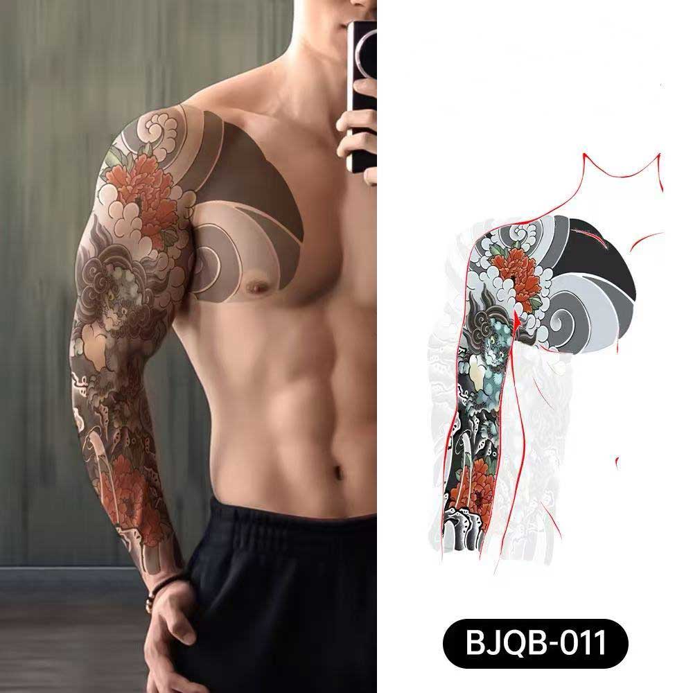 3D Temporary Tattoos for Men – Full Arm Sleeve Realistic Effect