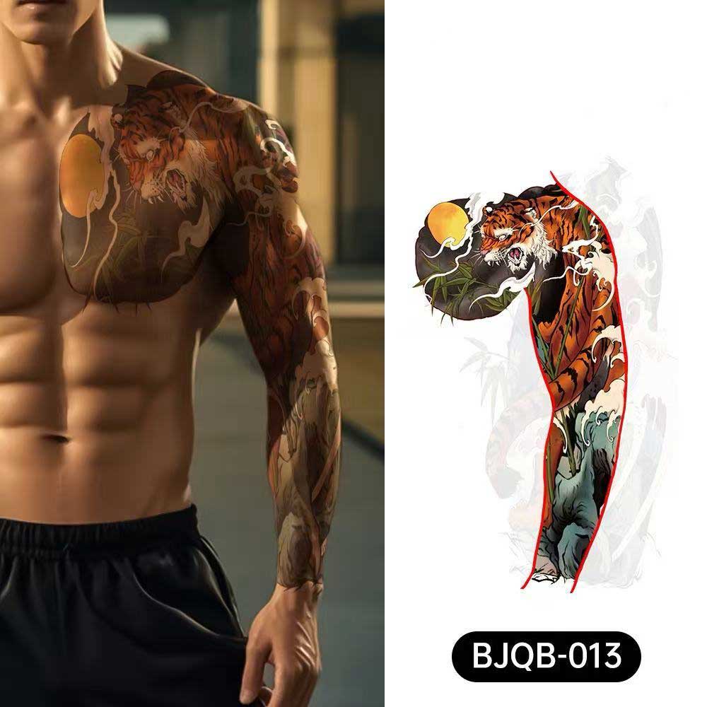 3D Temporary Tattoos for Men – Full Arm Sleeve Realistic Effect