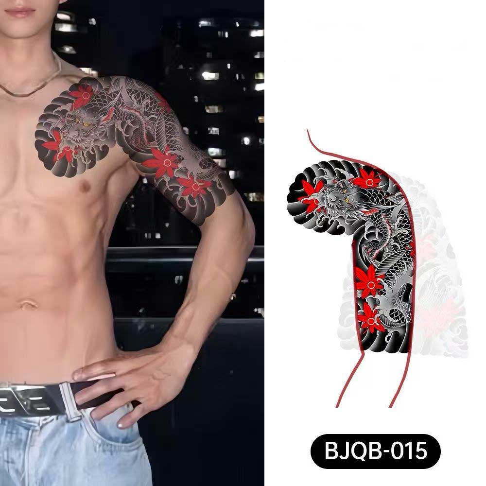 3D Temporary Tattoos for Men – Full Arm Sleeve Realistic Effect