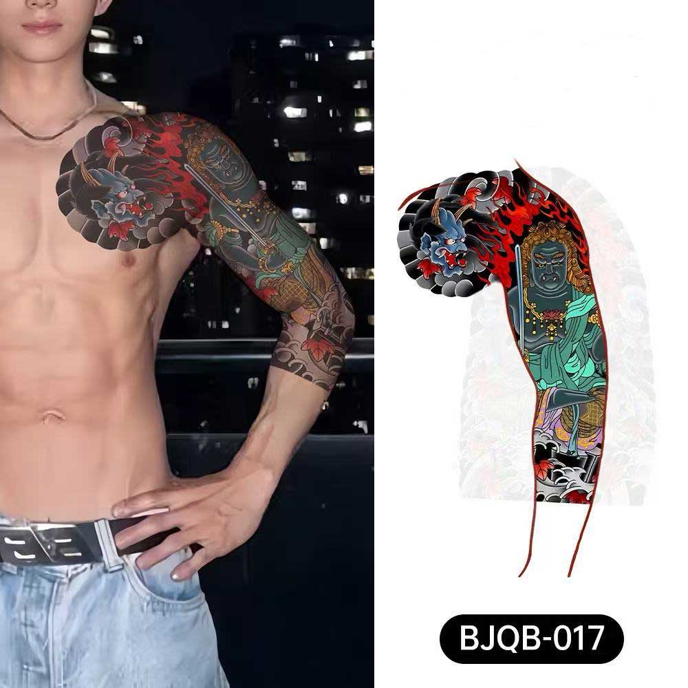 3D Temporary Tattoos for Men – Full Arm Sleeve Realistic Effect