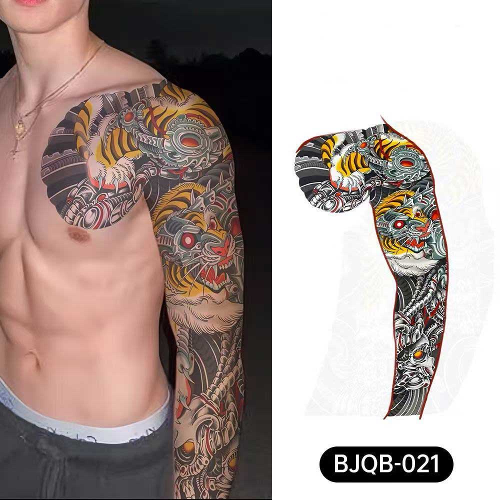 3D Temporary Tattoos for Men – Full Arm Sleeve Realistic Effect