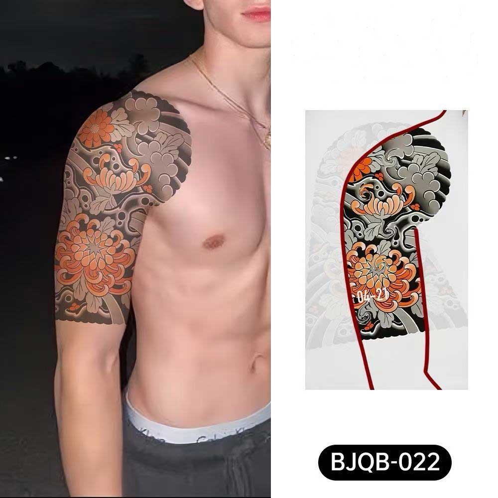 3D Temporary Tattoos for Men – Full Arm Sleeve Realistic Effect