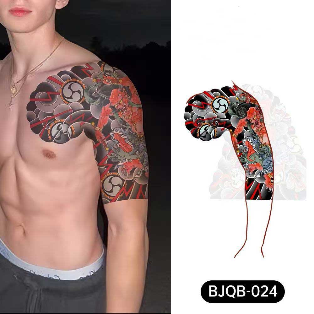 3D Temporary Tattoos for Men – Full Arm Sleeve Realistic Effect