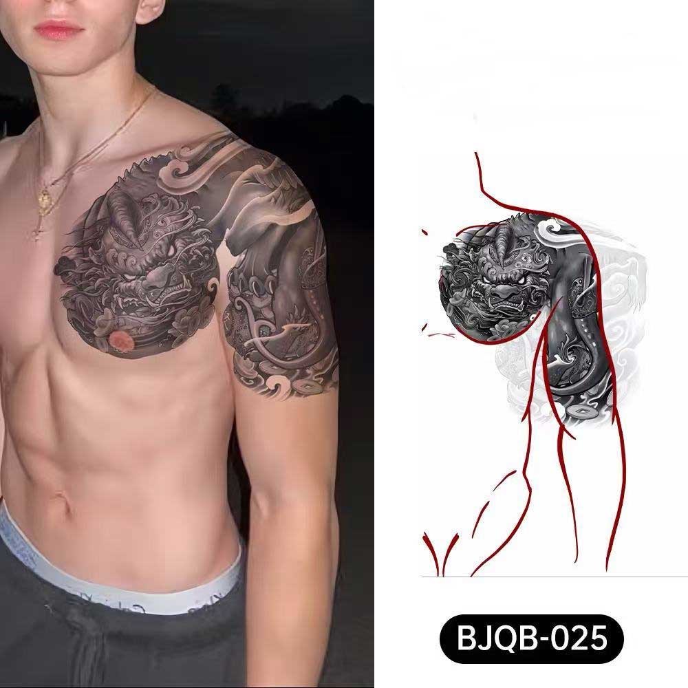 3D Temporary Tattoos for Men – Full Arm Sleeve Realistic Effect