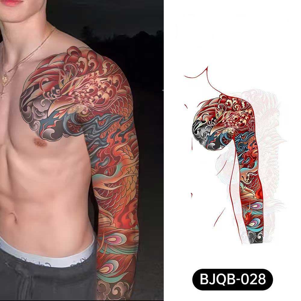 3D Temporary Tattoos for Men – Full Arm Sleeve Realistic Effect
