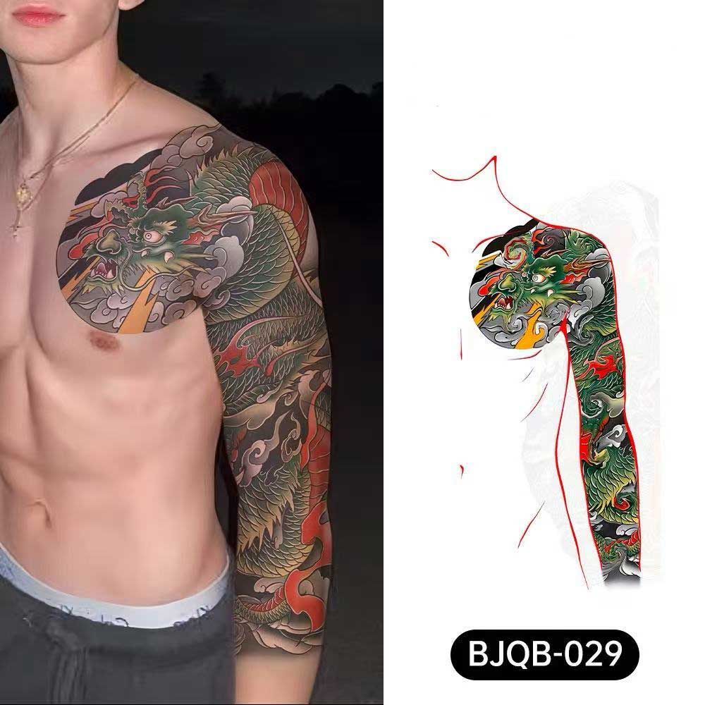 3D Temporary Tattoos for Men – Full Arm Sleeve Realistic Effect