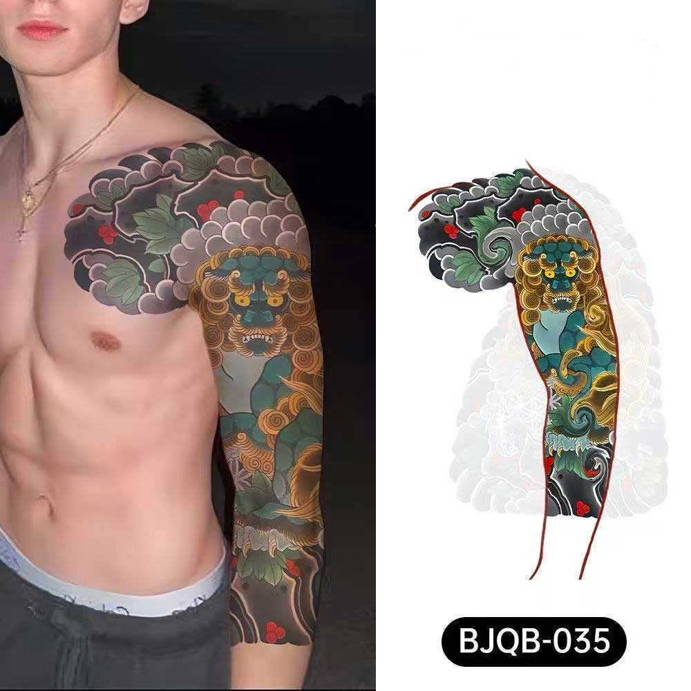 3D Temporary Tattoos for Men – Full Arm Sleeve Realistic Effect