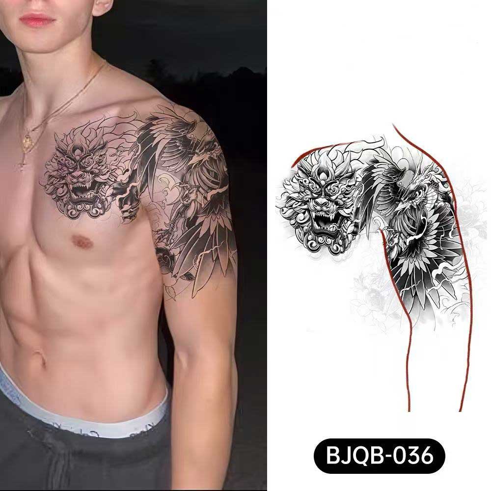3D Temporary Tattoos for Men – Full Arm Sleeve Realistic Effect
