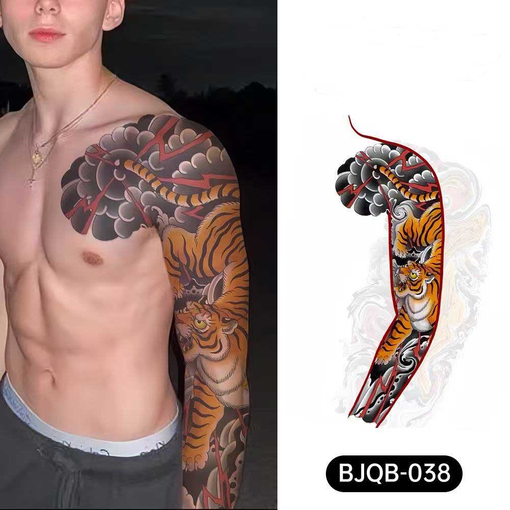3D Temporary Tattoos for Men – Full Arm Sleeve Realistic Effect