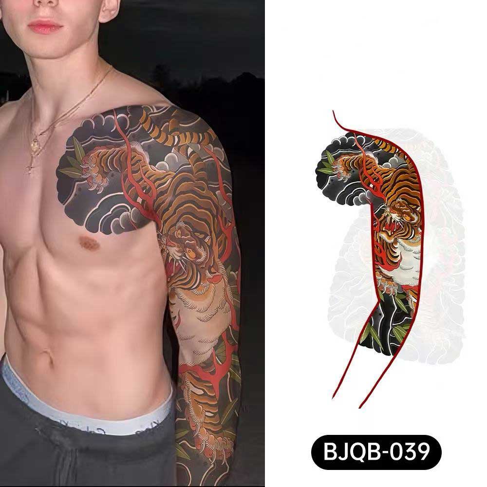 3D Temporary Tattoos for Men – Full Arm Sleeve Realistic Effect