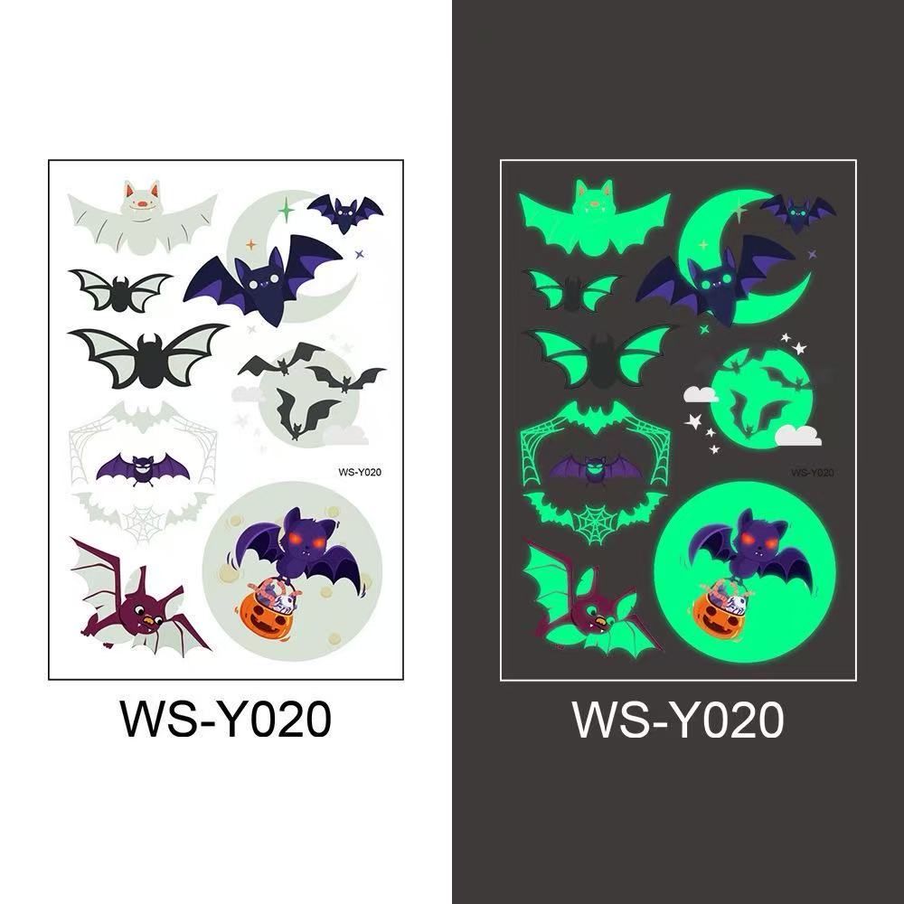 3D Halloween Bat Tattoo Stickers Temporary, Waterproof & Sweatproof