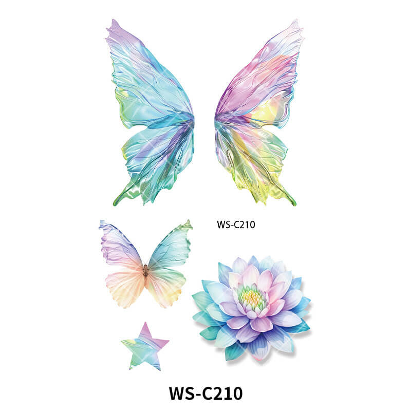 Butterfly Tattoos with Glitter Design for Kids HowCustom