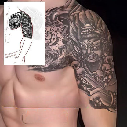 3D Temporary Tattoos for Men – Full Arm Sleeve Realistic Effect