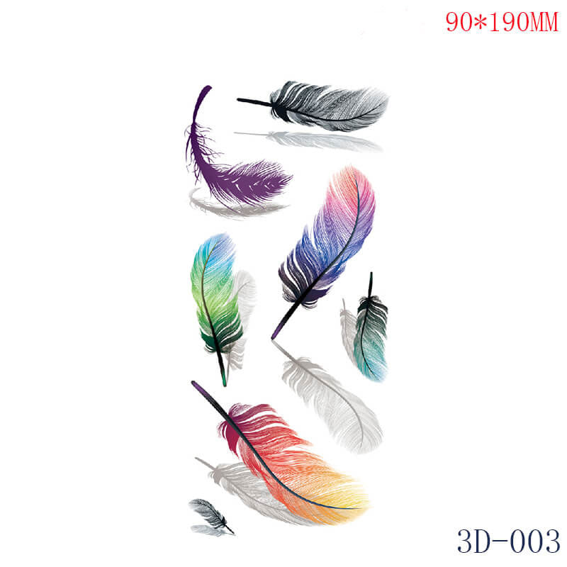 3D Butterfly Tattoos Designs feathers tattoo