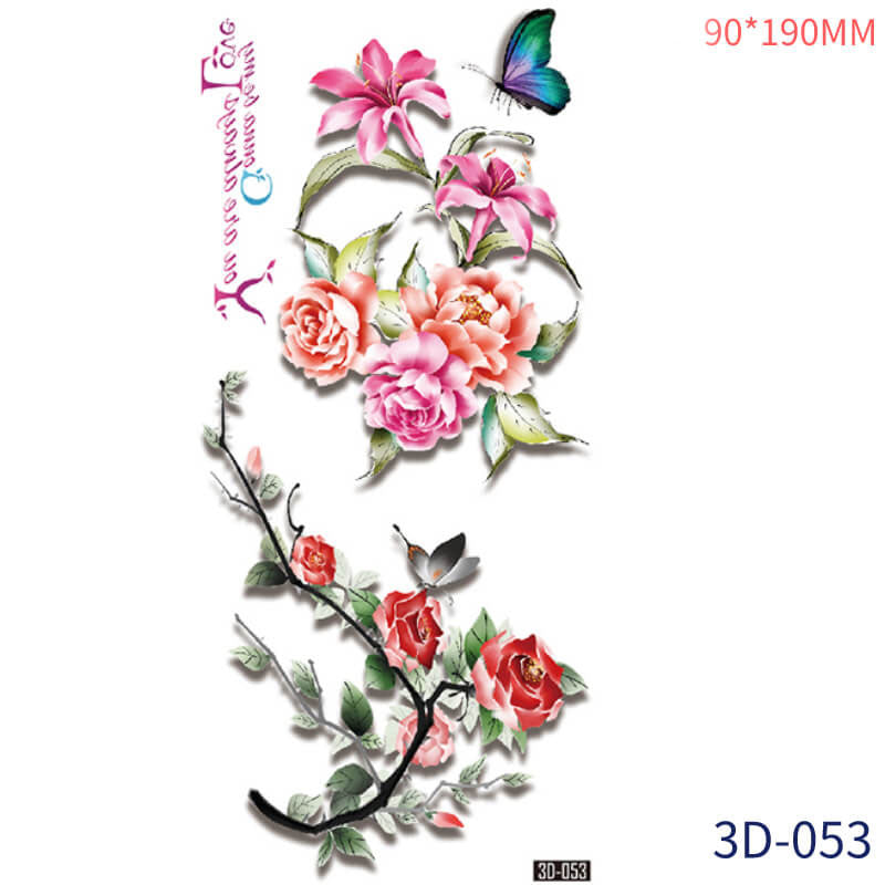 3D Flower Tattoos for Women