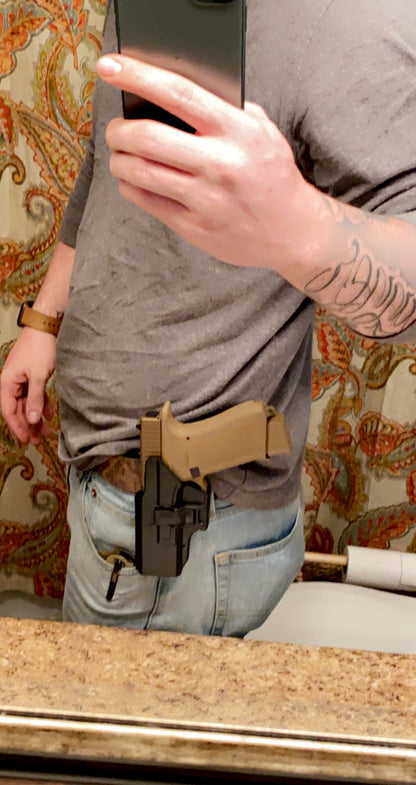 OWB Paddle Holster for Glock 19 / 19X / 23 / 32 / 44 / 45 (Right Hand)