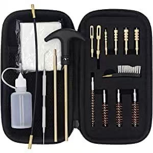 Gun Cleaning Kit – 18-Piece Universal Brass Cleaning Set for Rifle, Pistol & Shotgun