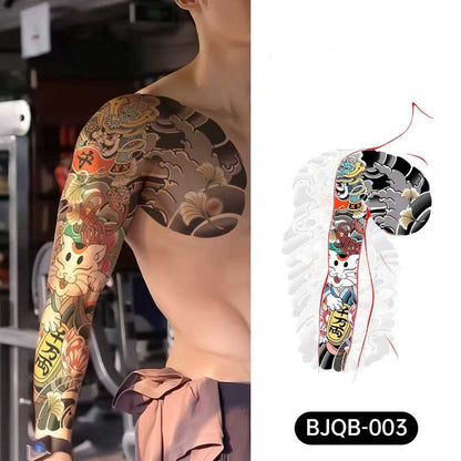 3D Temporary Tattoos for Men – Full Arm Sleeve Realistic Effect
