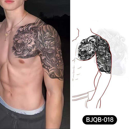 3D Temporary Tattoos for Men – Full Arm Sleeve Realistic Effect