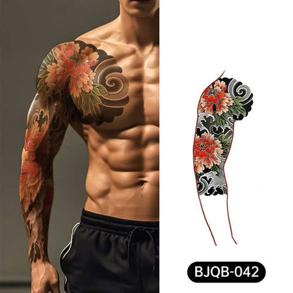 3D Temporary Tattoos for Men – Full Arm Sleeve Realistic Effect