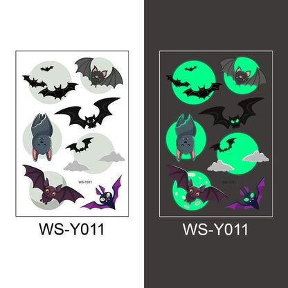 3D Halloween Bat Tattoo Stickers Temporary, Waterproof & Sweatproof