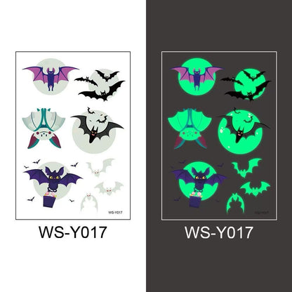 3D Halloween Bat Tattoo Stickers Temporary, Waterproof & Sweatproof